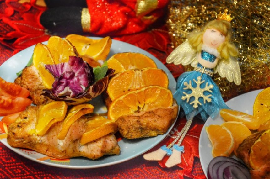 Новогодний рецепт филе индейки в мандариново-медовом маринаде: фото 30