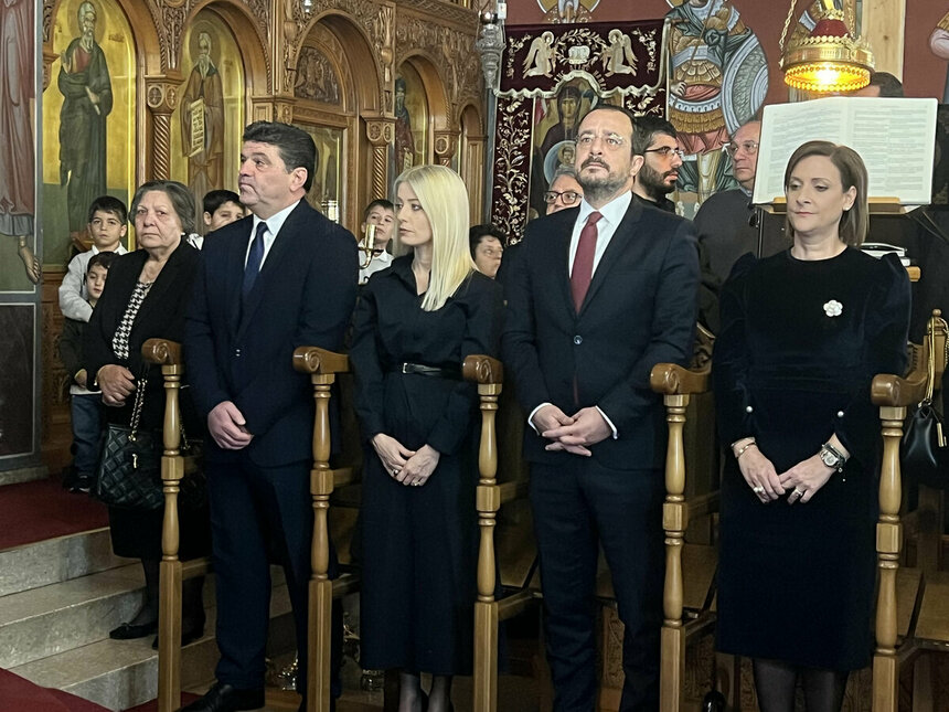 Президент Кипра посетил празднование Богоявления в Айя-Напе: фото 2 Президент Кипра посетил празднование Богоявления в Айя-Напе: фото 2