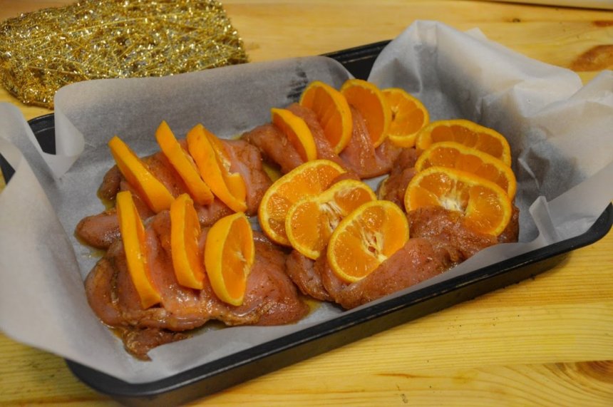 Новогодний рецепт филе индейки в мандариново-медовом маринаде: фото 20