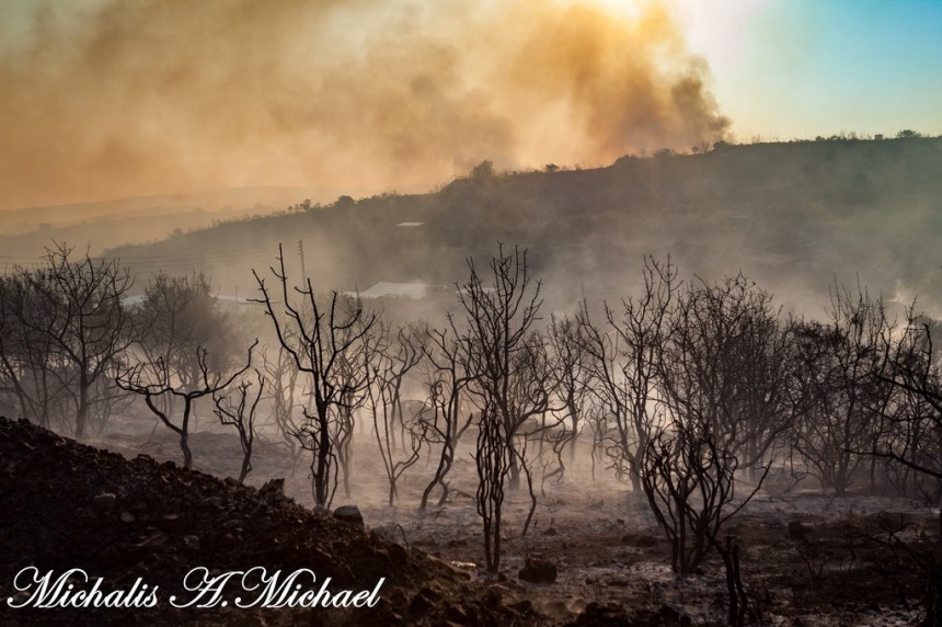 Найти красоту в разрушении — уникальные фотографии кипрского пожара: фото 10