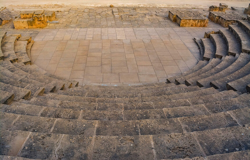 Древний Одеон - действующий античный театр на Кипре: фото 8
