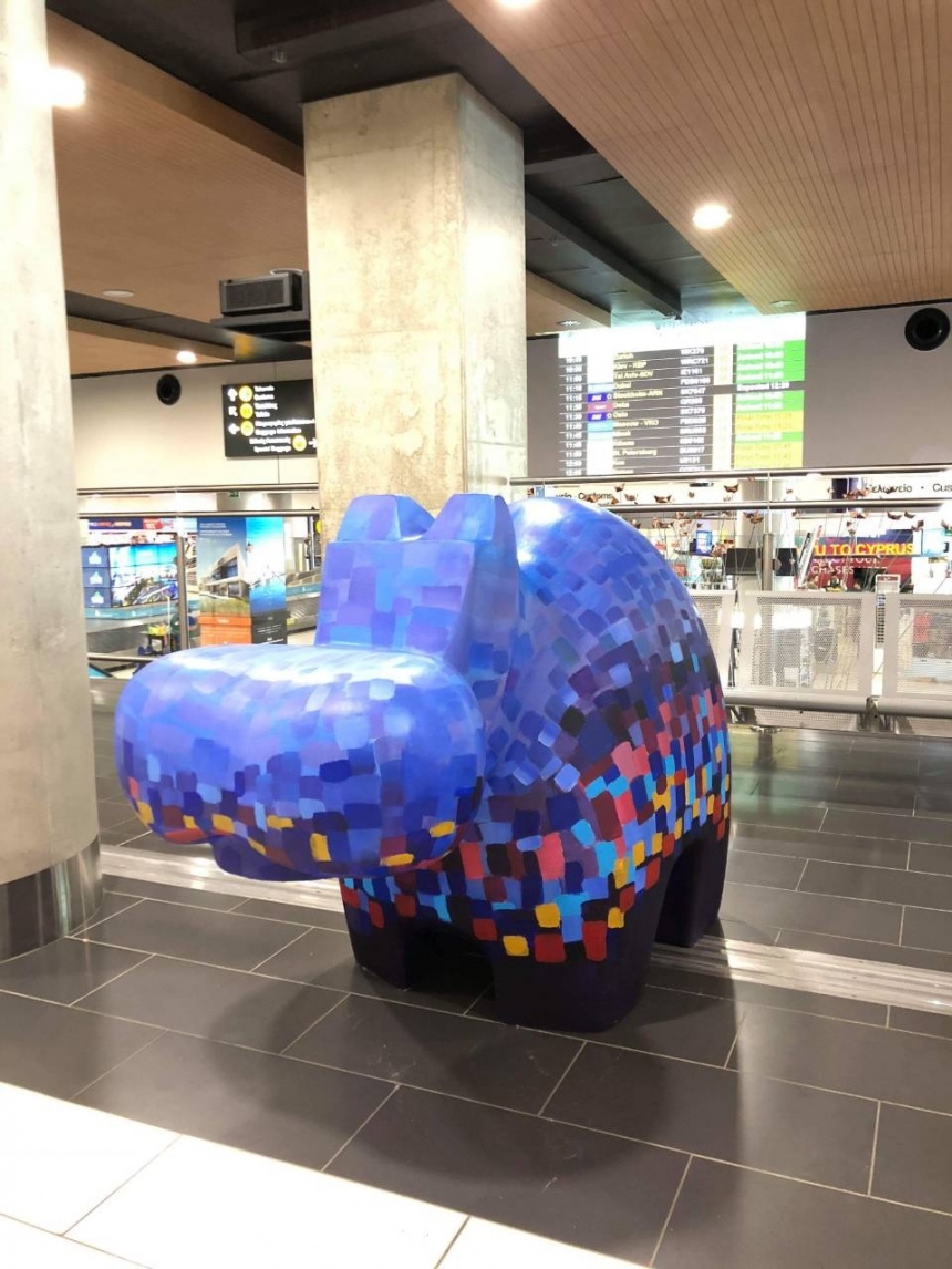 Акция «Let's Hippo together» переместилась в аэропорт Ларнаки: фото 6