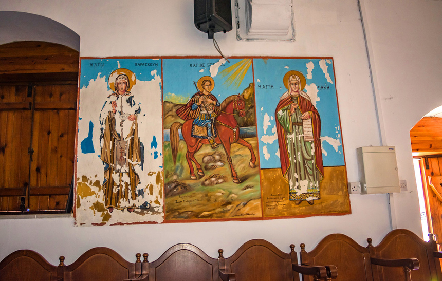Церковь Святого Георгия в деревне Ахелия на Кипре: фото 43