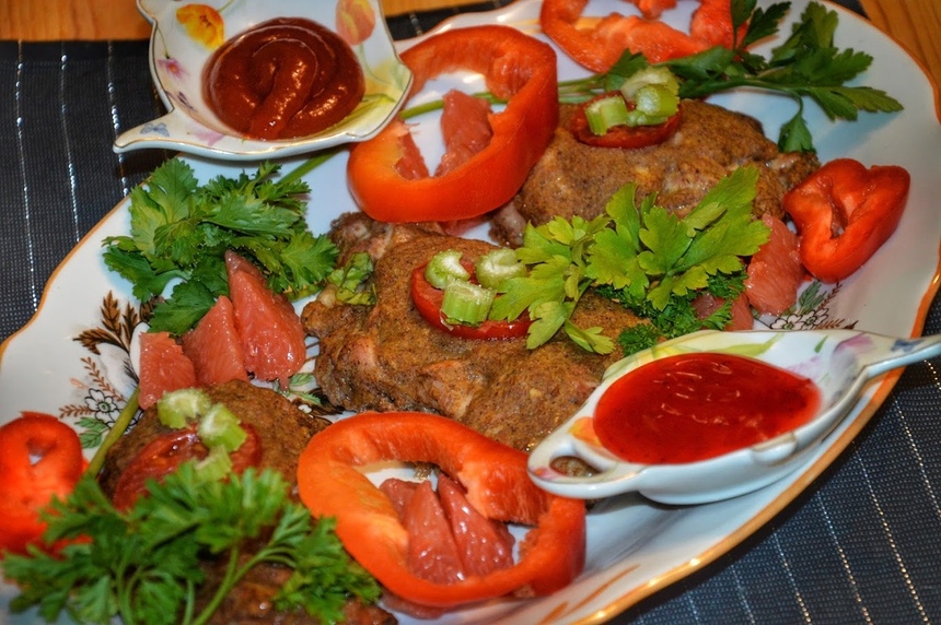Полезная кухня Кипра. Нежная запеченная куриная грудка в маринаде из сочной кипрской хурмы: фото 27