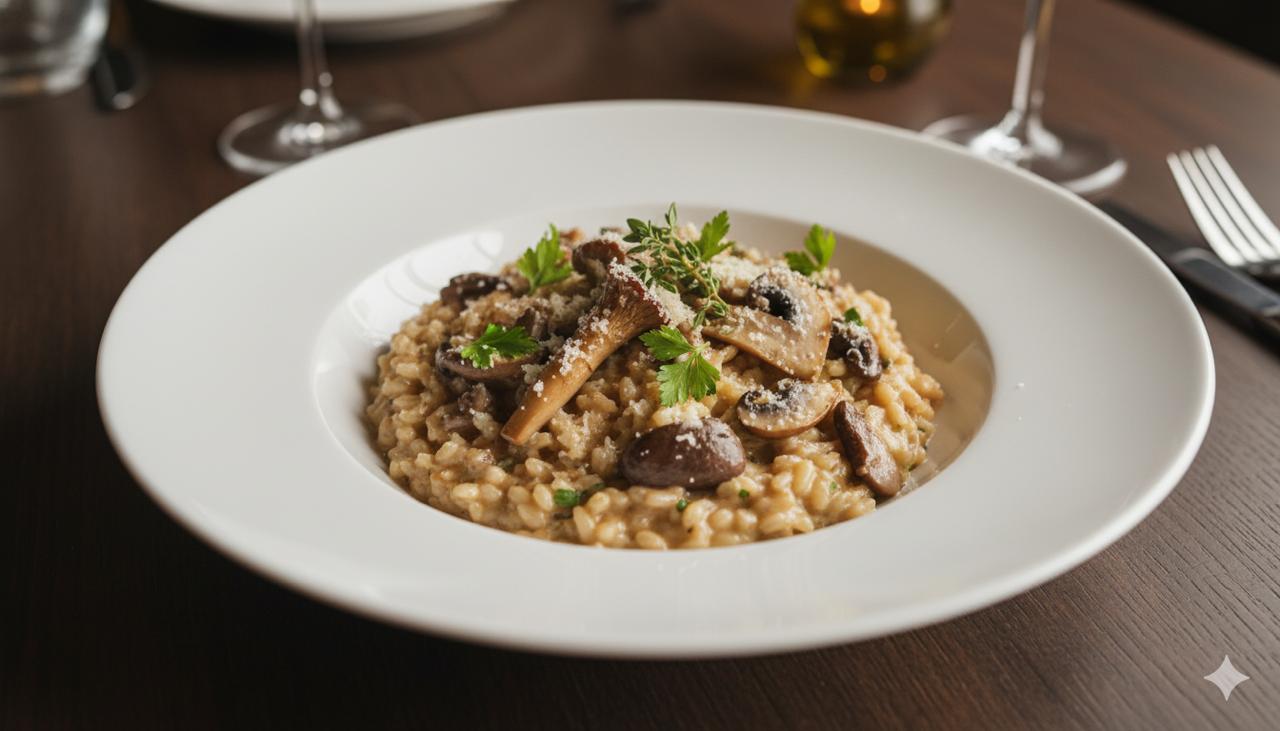 Ризотто с грибами фото