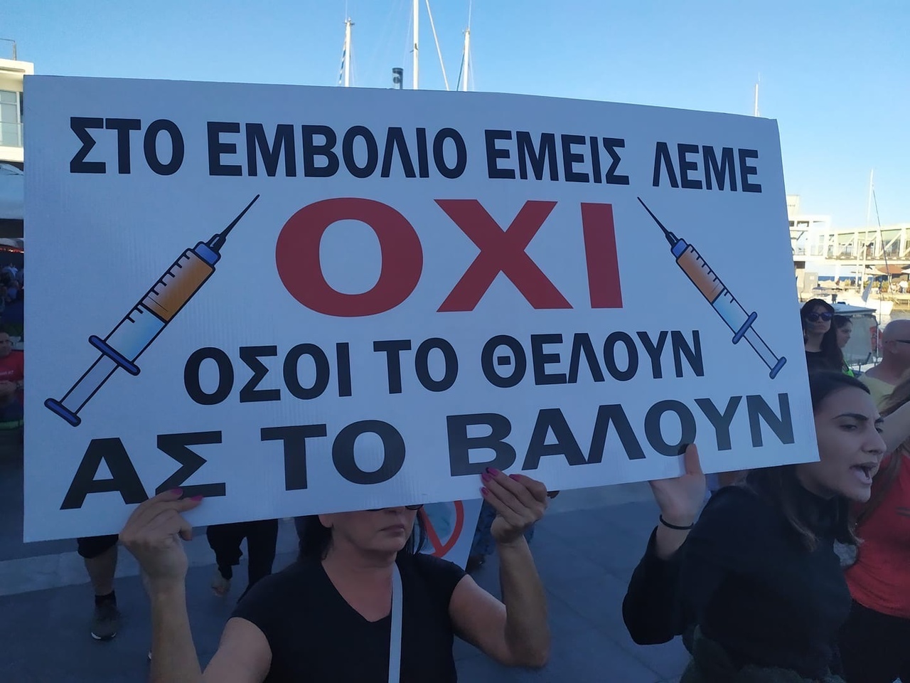 В Лимассоле прошла демонстрация ковид-диссидентов и сочувствующих : фото 3