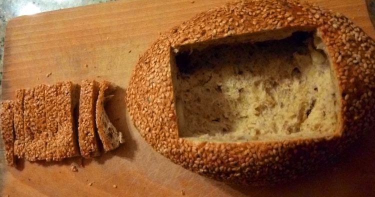 Хлеб с халуми