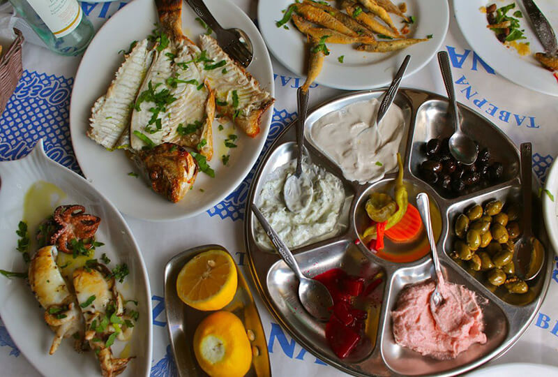 Кухня Кипра - Рыбное мезе