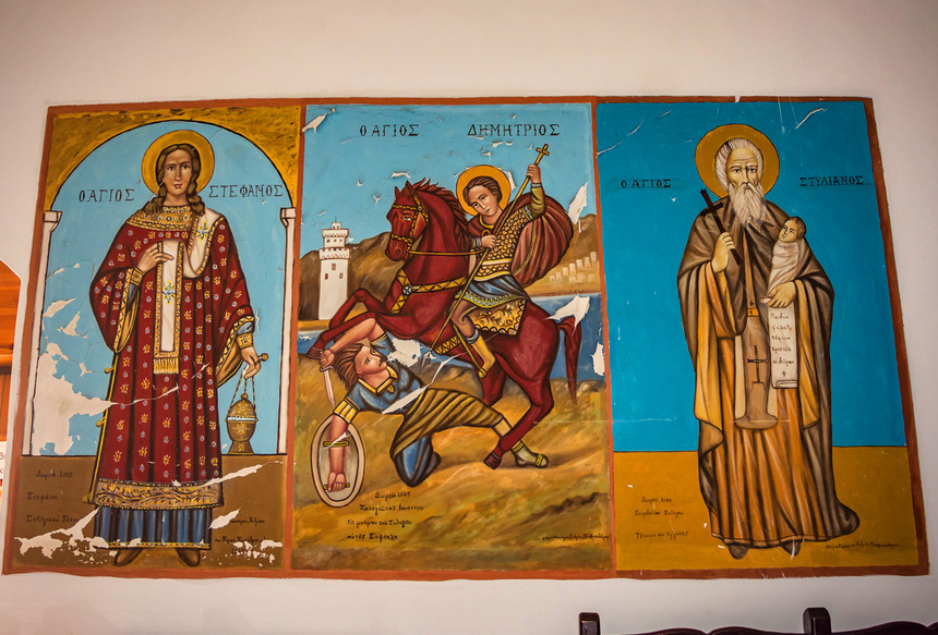 Церковь Святого Георгия в деревне Ахелия на Кипре: фото 38