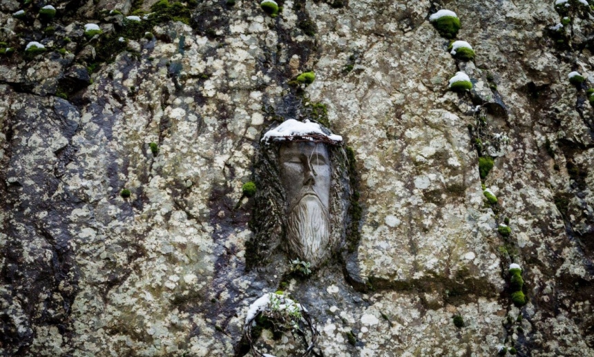 Образ Спасителя на скале у водопада Хантара на Кипре! : фото 4