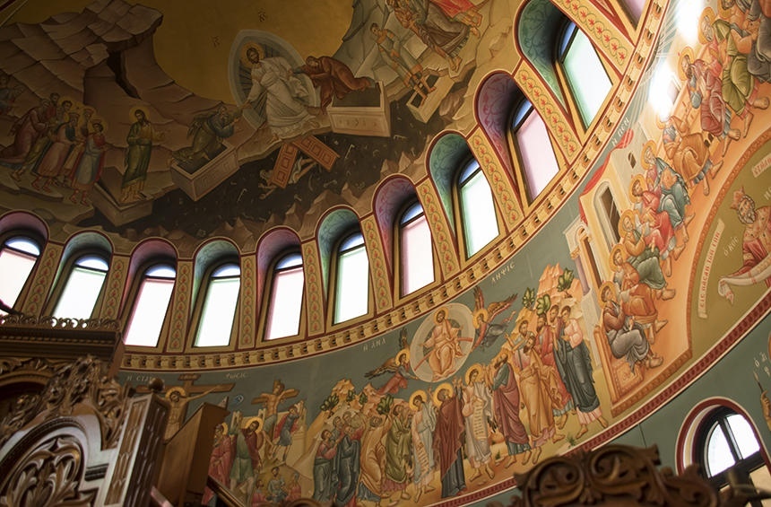 Фрески в церкви Святого Георгия Франгудиса, Лимассол, Кипр.