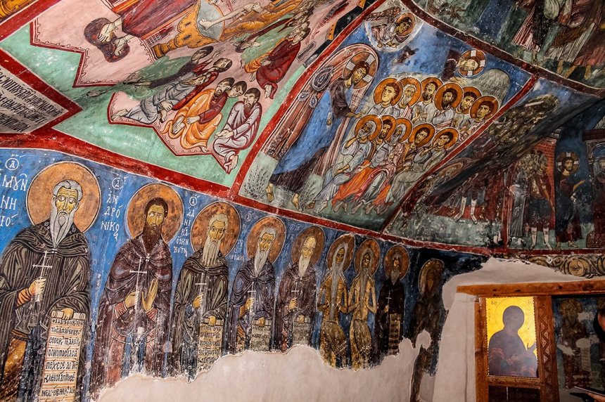 Необычный монастырь Святого Неофита в Пафосе: фото 6