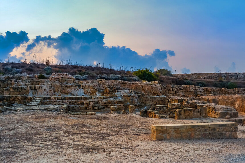Руины святилища, посвященного богу врачевания Асклепию, в Пафосе: фото 8