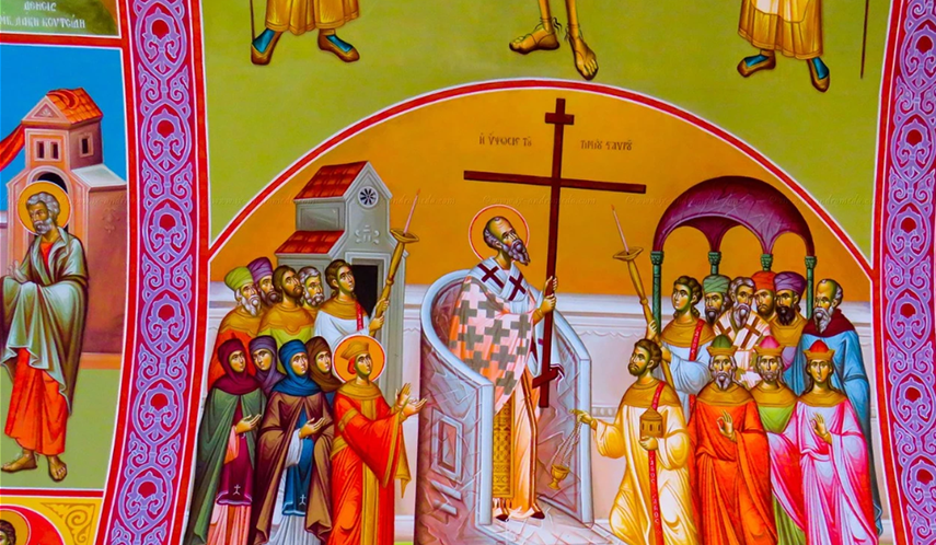 Фрески в часовне Воздвижения Святого Креста в деревне Педулас на Кипре