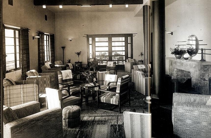 Интерьер отеля «Forest Park», 1936 год, Платрес, Кипр.
