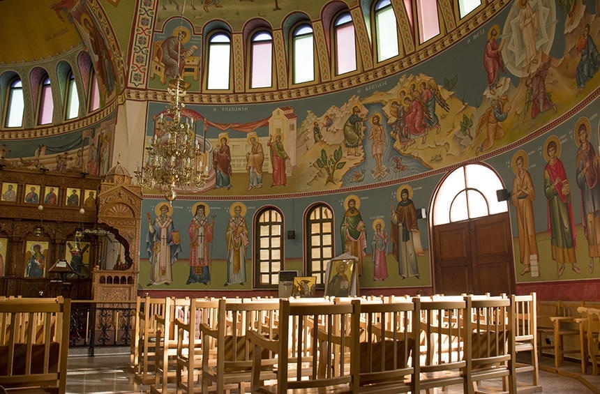 Фрески в церкви Святого Георгия Франгудиса, Лимассол, Кипр.