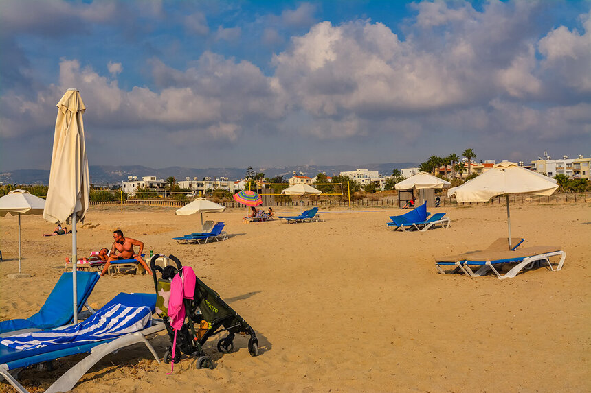 Общественный городской пляж Фарос в Пафосе: фото 15