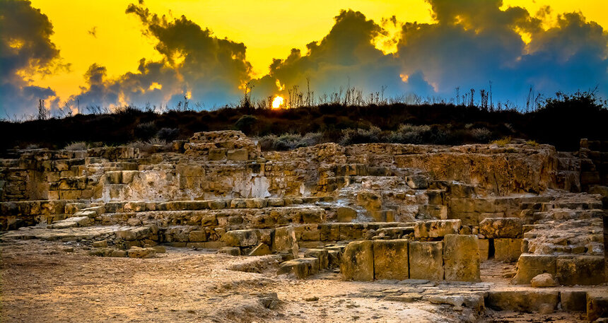 Руины святилища, посвященного богу врачевания Асклепию, в Пафосе: фото 5
