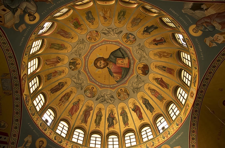 Купол в церкви Святого Георгия Франгудиса, Лимассол, Кипр.