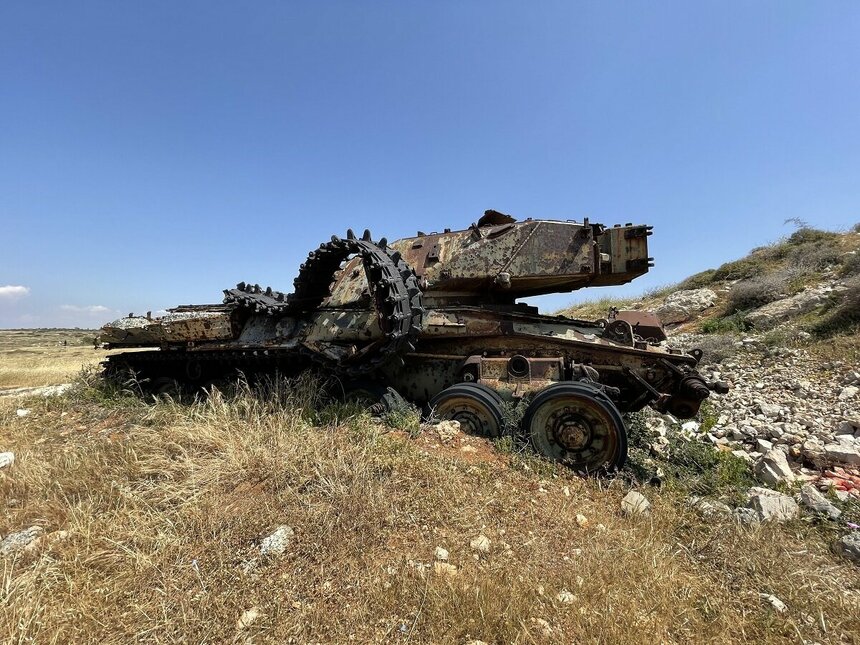 Британский танковый полигон на Кипре под деревней Ксилофагу: фото 12