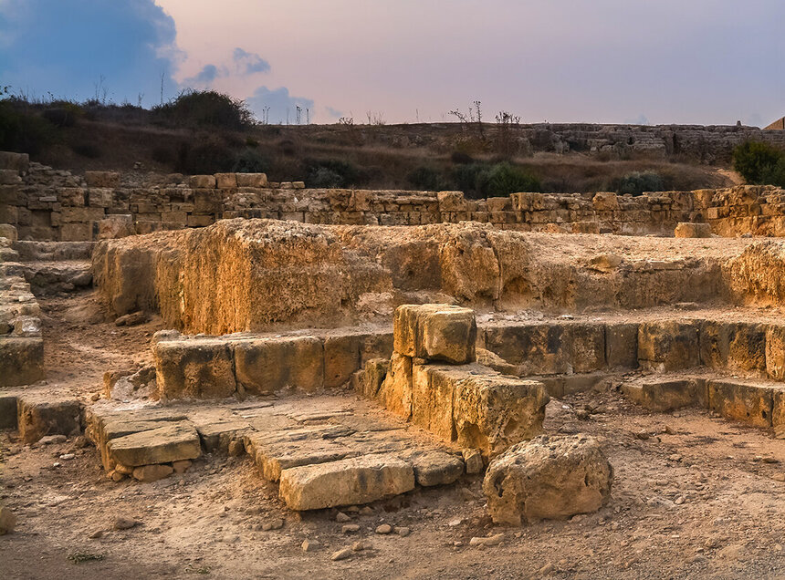 Руины святилища, посвященного богу врачевания Асклепию, в Пафосе: фото 3